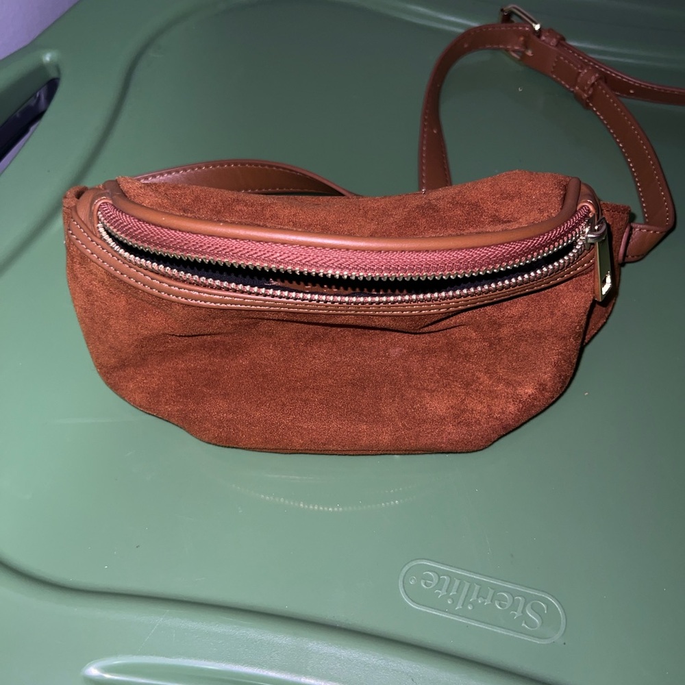 Rust Suede Belt Bag FOREVER 21